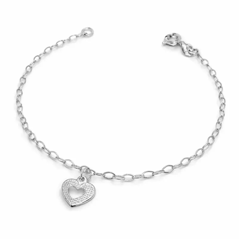 E194-PU - PULSEIRA CORACAO C/ TEXTURA VAZ 19CM