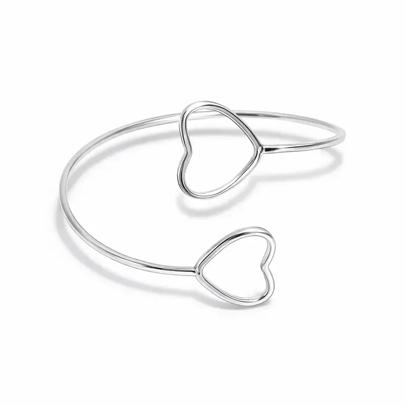 ADBRAC963 - BRACELETE FIO QUAD PONTAS C/ CORACAO VAZ