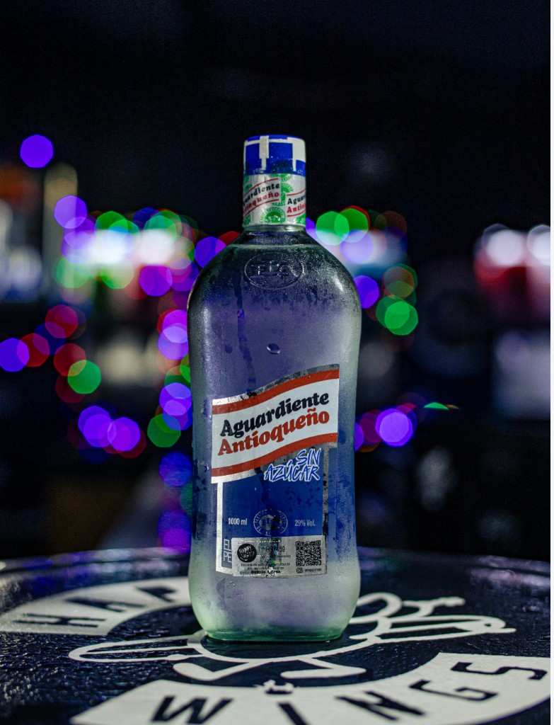 LITRO AGUARDIENTE AZÚL