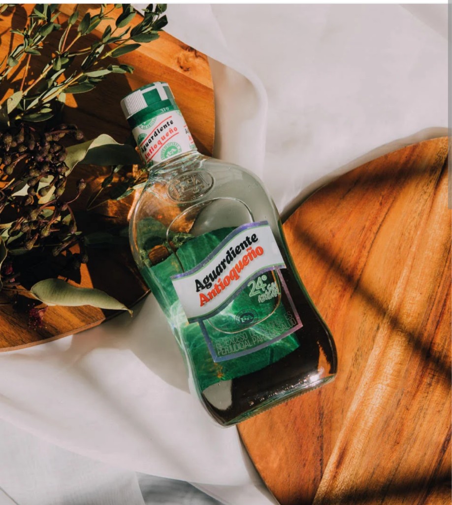 LITRO AGUARDIENTE VERDE