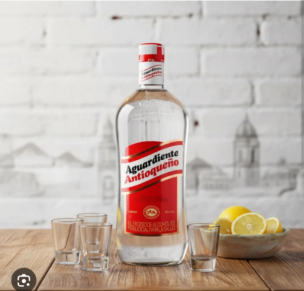 LITRO AGUARDIENTE ROJO