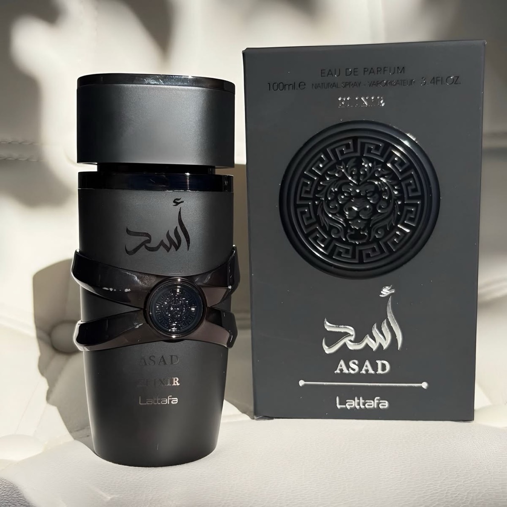 Lattafa Asad perfume negro elixir