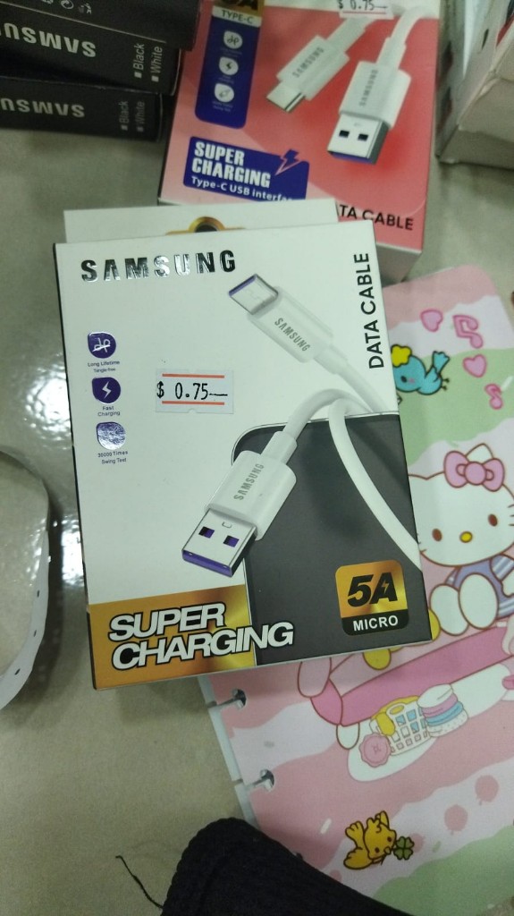 cable blanco Micro USB samsung