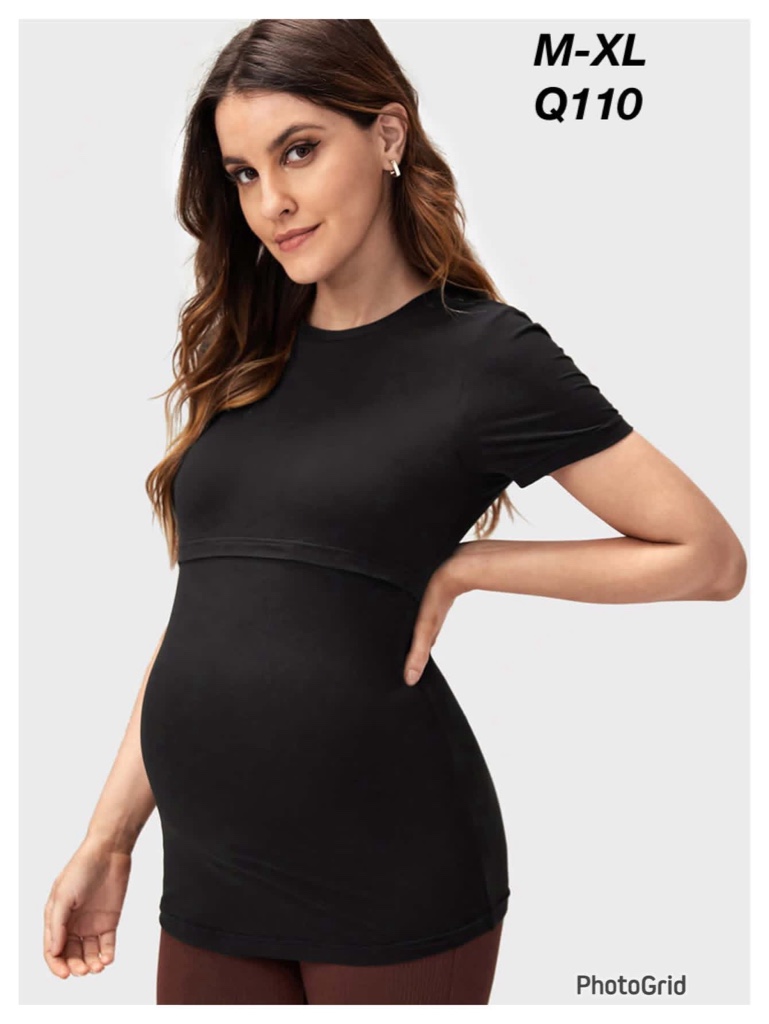 Blusa maternidad negra