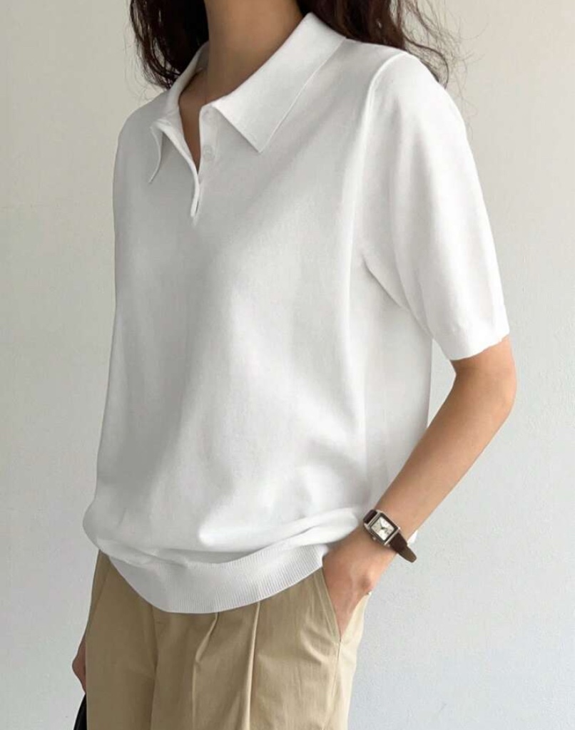 Blusa blanca polo