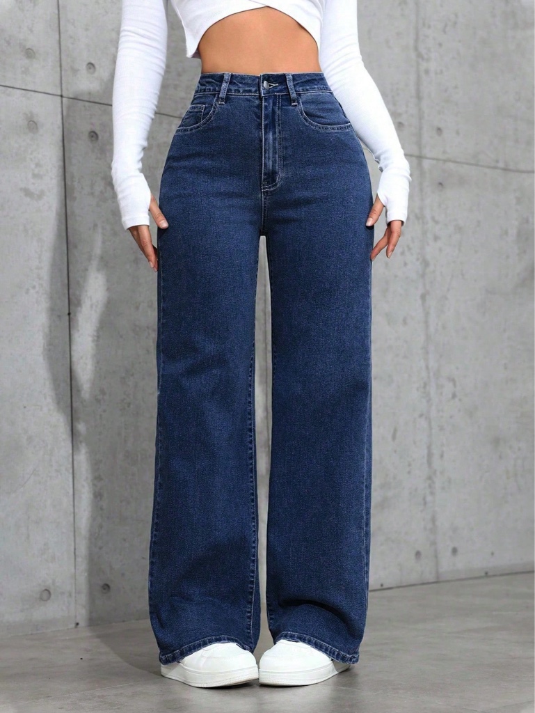 Pantalon jeans azul oscuro