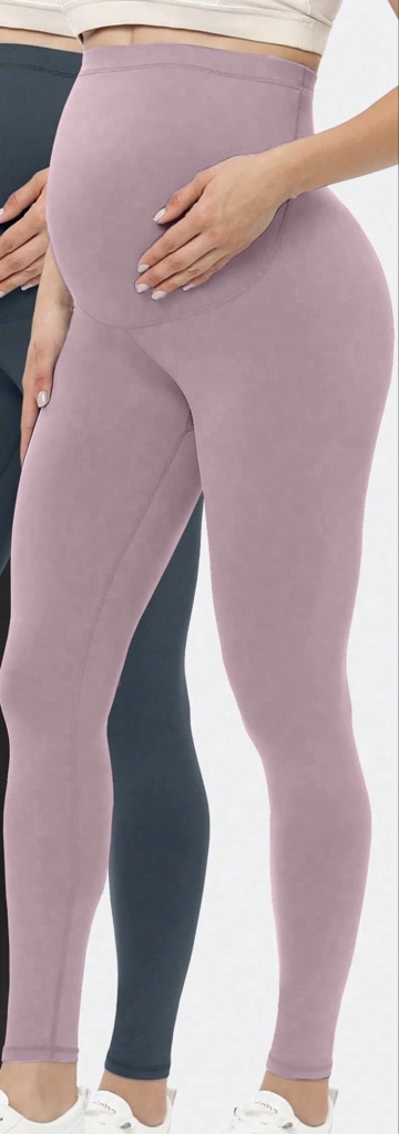 Leggings lila maternidad