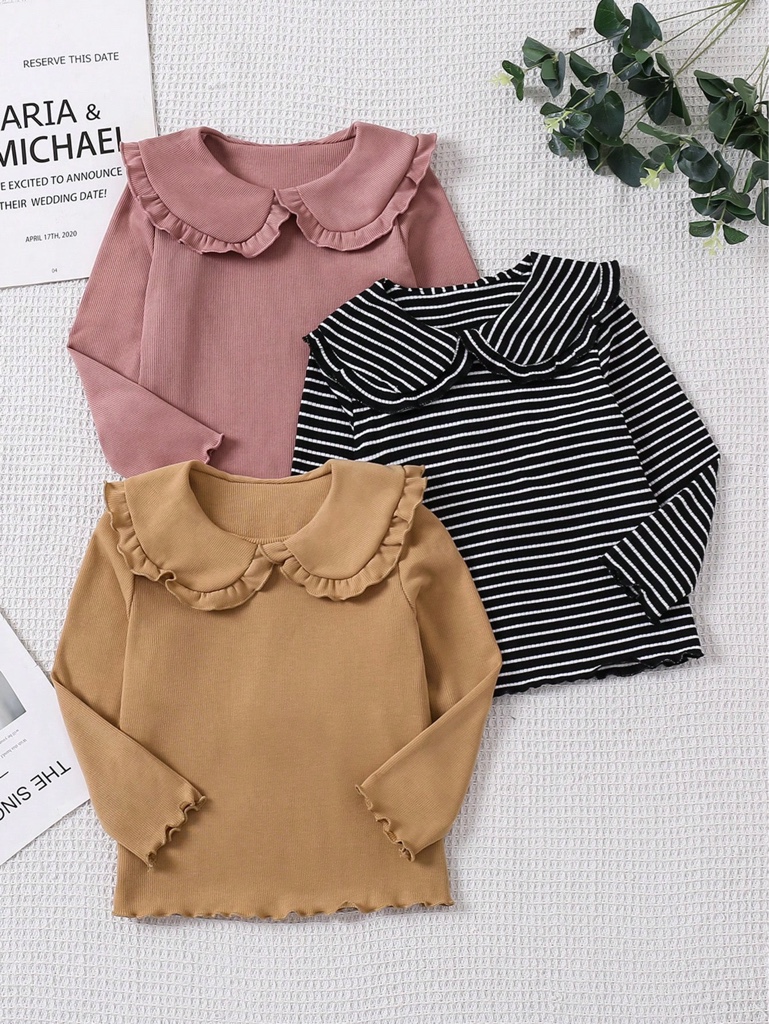 Blusa infantil con cuello de 6 años