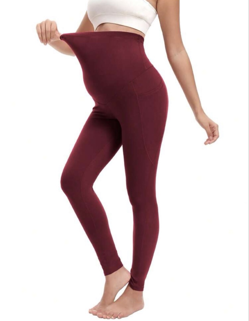 Leggings de maternidad con bolsa