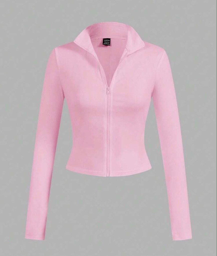rosa con zipper