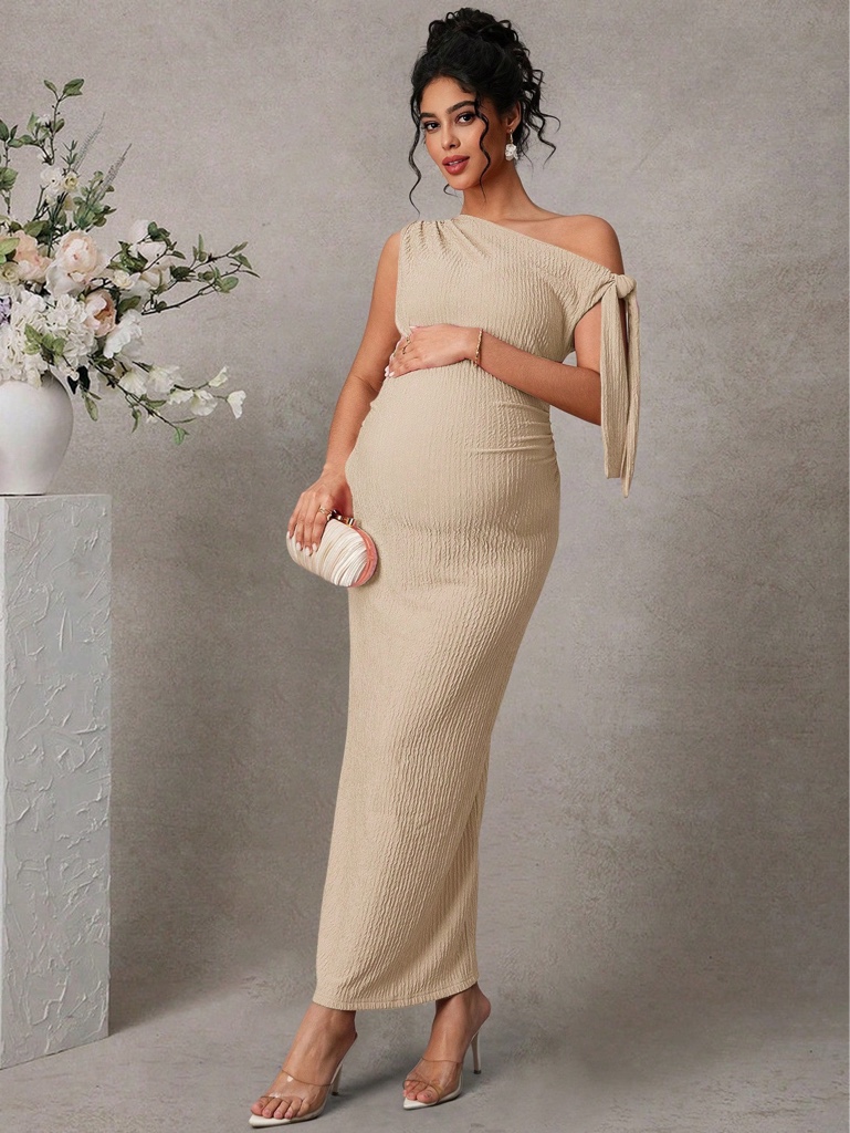 Vestido beige elegante