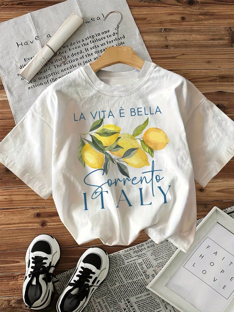 Camiseta blanca estampada
