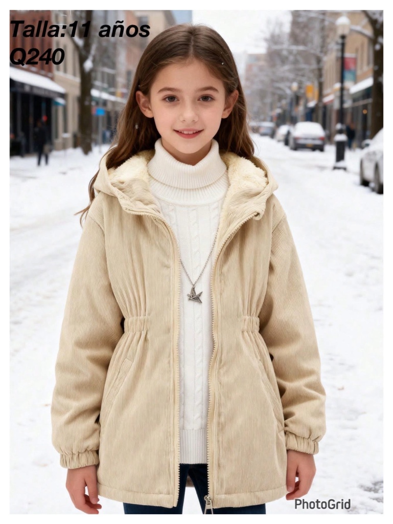 Chaqueta beige infantil