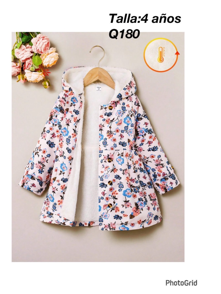 Chaqueta floral niña