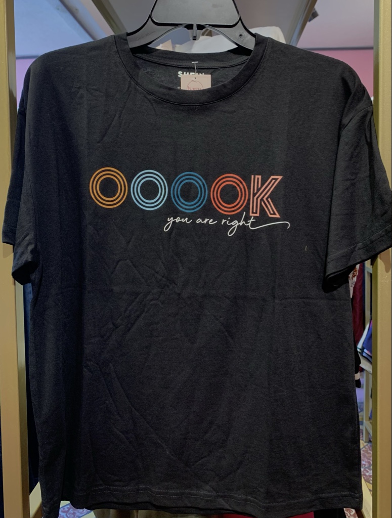 OOK negra camiseta