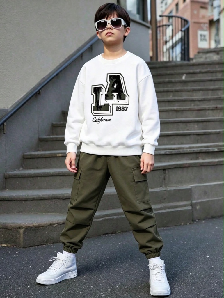 Sudadera blanca LA