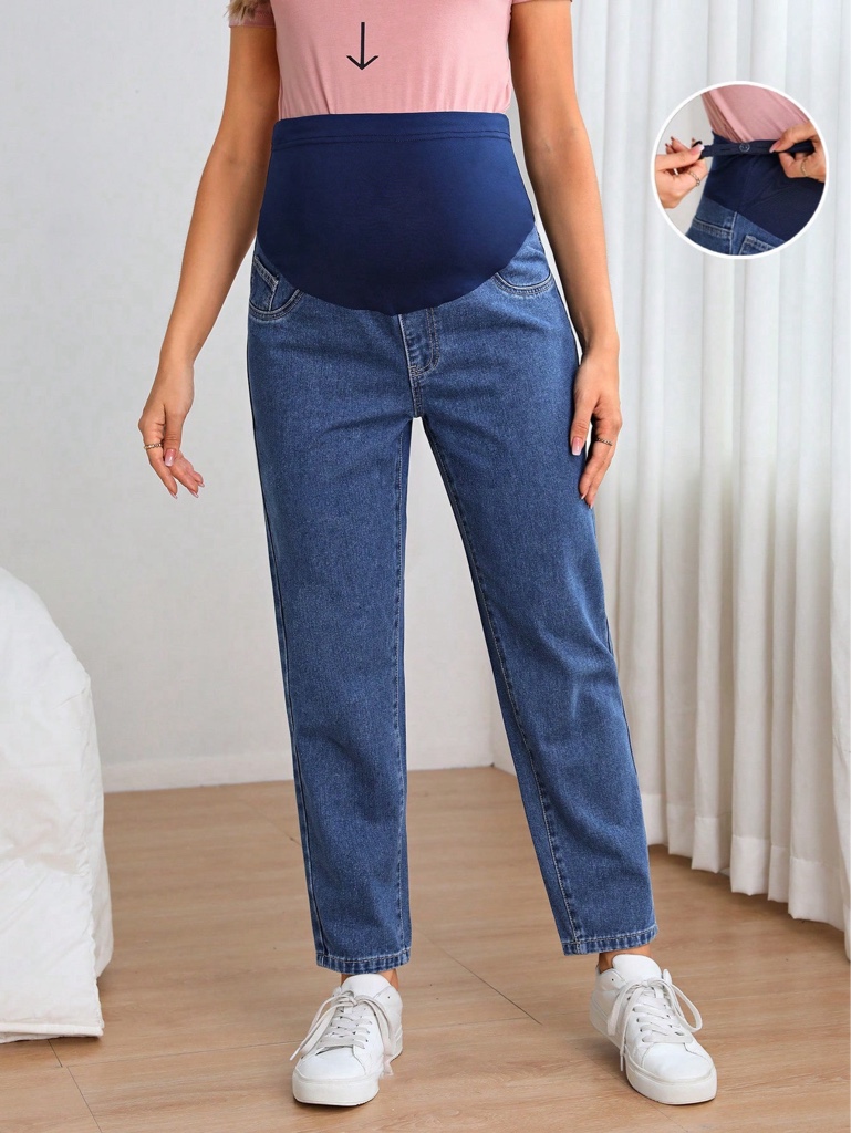 Pantalón maternal azul
