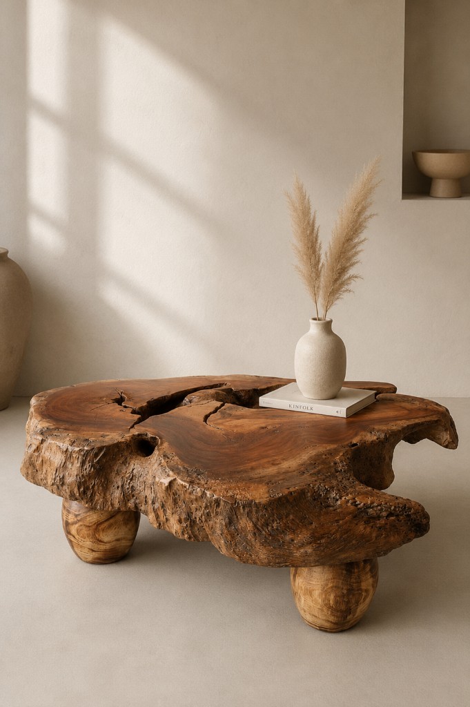 Mesa de centro irregular