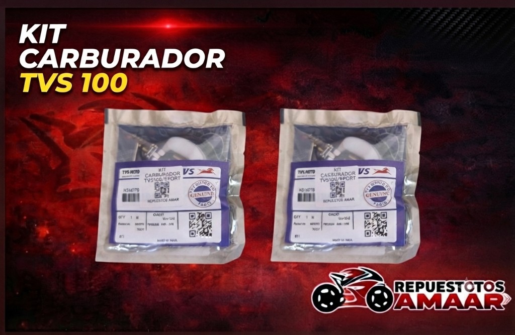 Kit carburador TVS 100