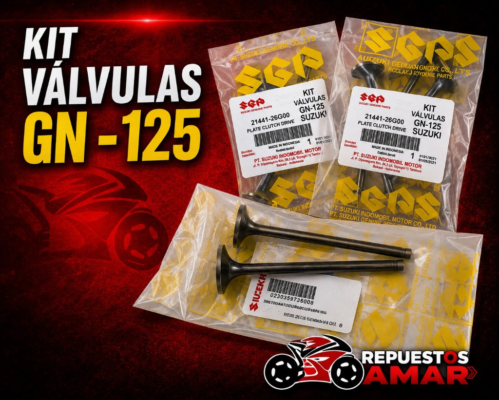 Kit Suzuki  valvulas GN-125