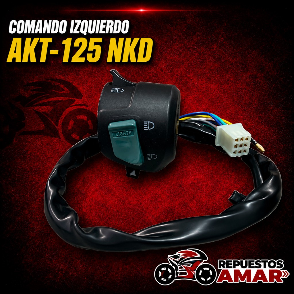 Comando izquierdo AKT 125 NKD