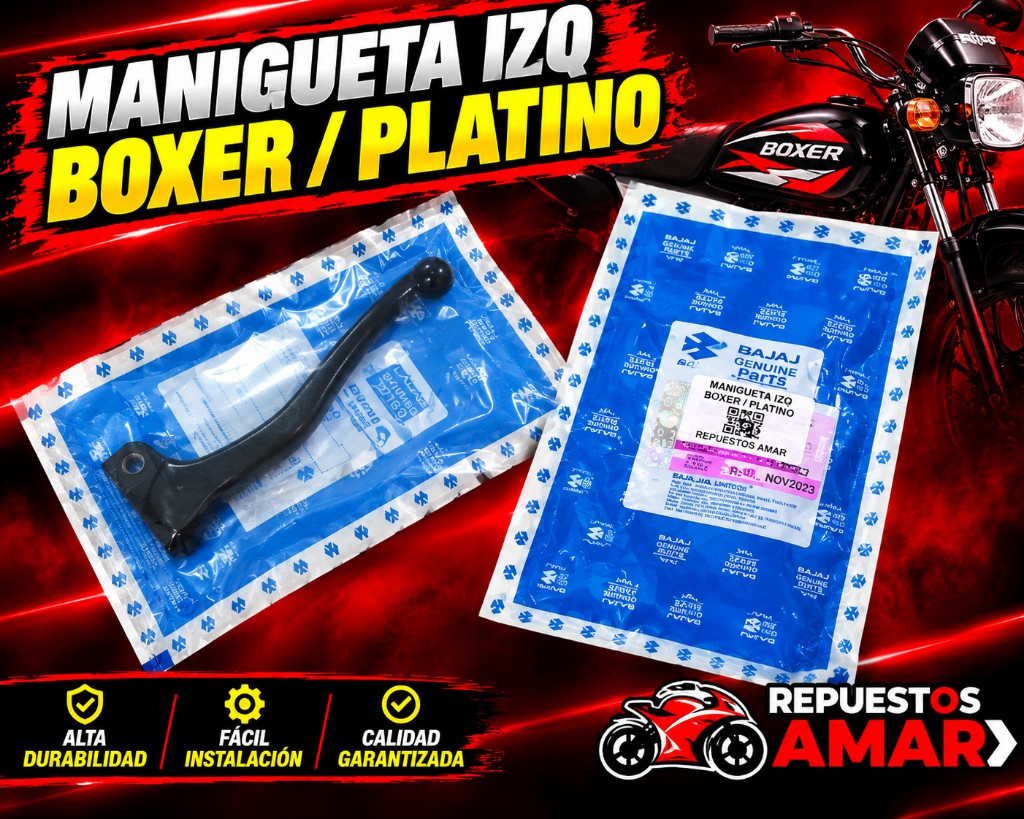 Manigueta IZQ Boxer/Platino negra