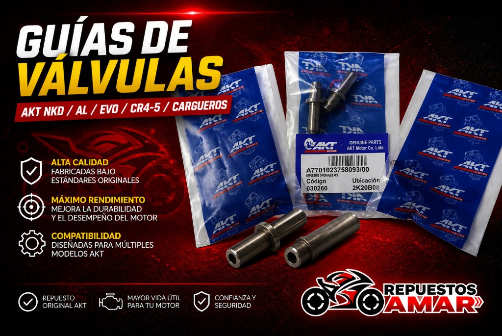 guias de válvulas AKT -125/NKD CARGUEROS