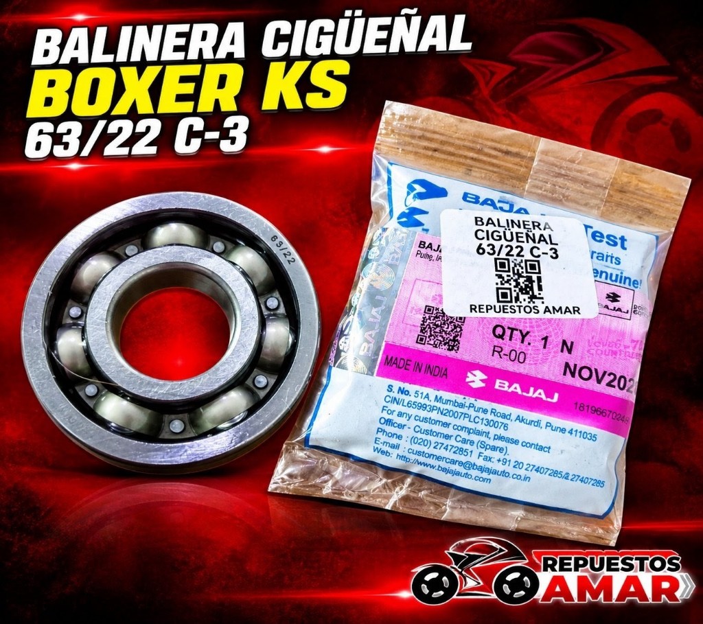 balinera cigueñal Boxer KS 63/22 C-3