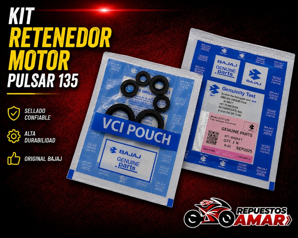 kit retenedor motor Pulsar 135