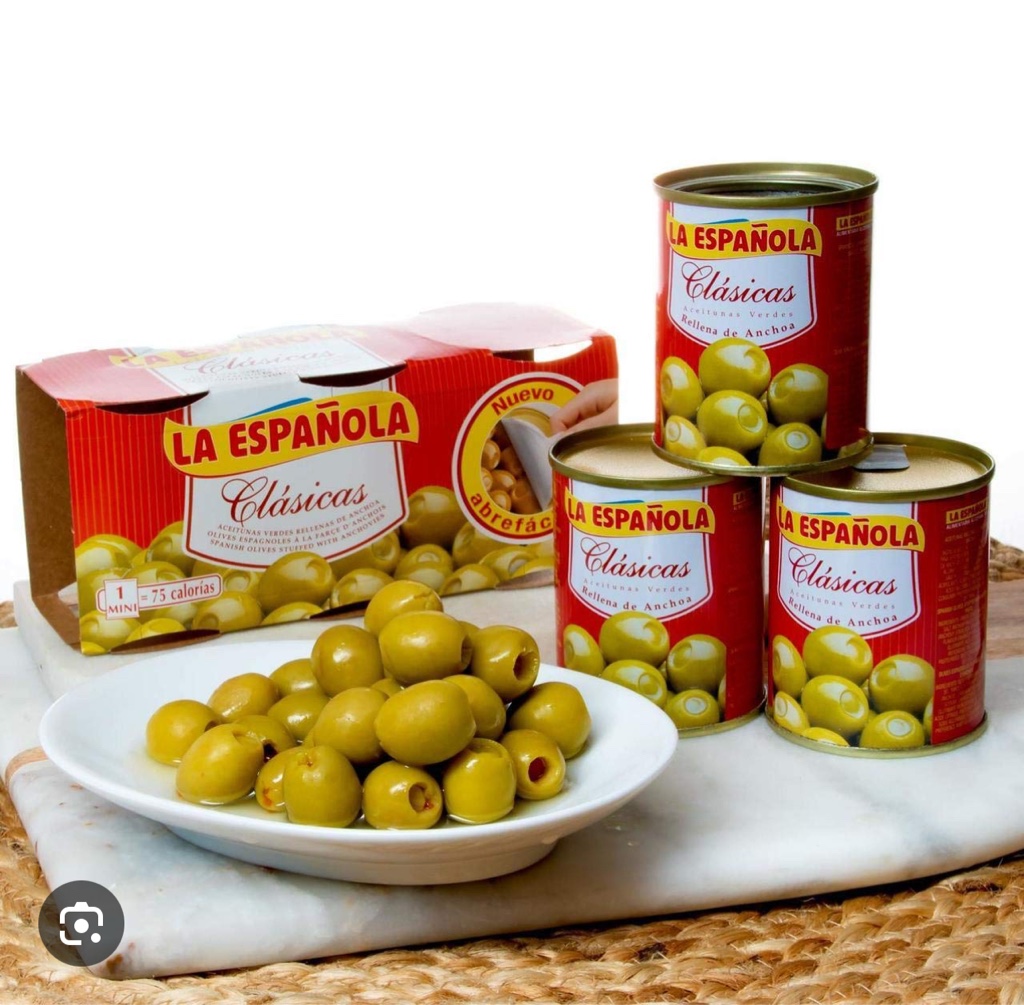 aceituna la española rellena de anchoa