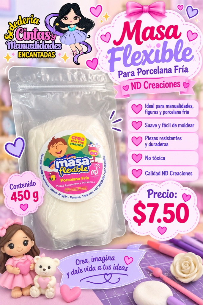 Masa de Porcelana Flexible 450g
