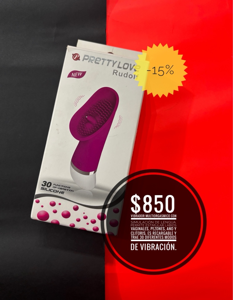 PrettyLove Rudy vibrador con simulación lengua