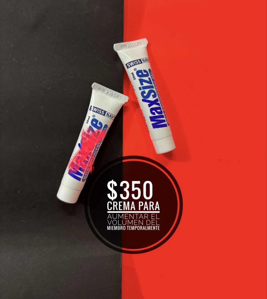 MaxSize crema para agrandar el miembro temporalmente