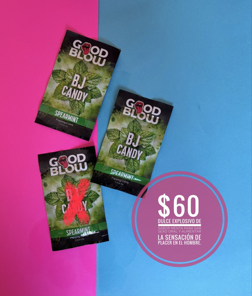 Caramelo para sexo oral sabor menta
