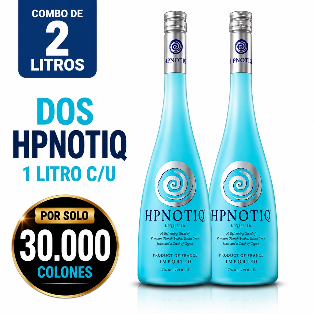 Promo 2 litros Hpnotiq