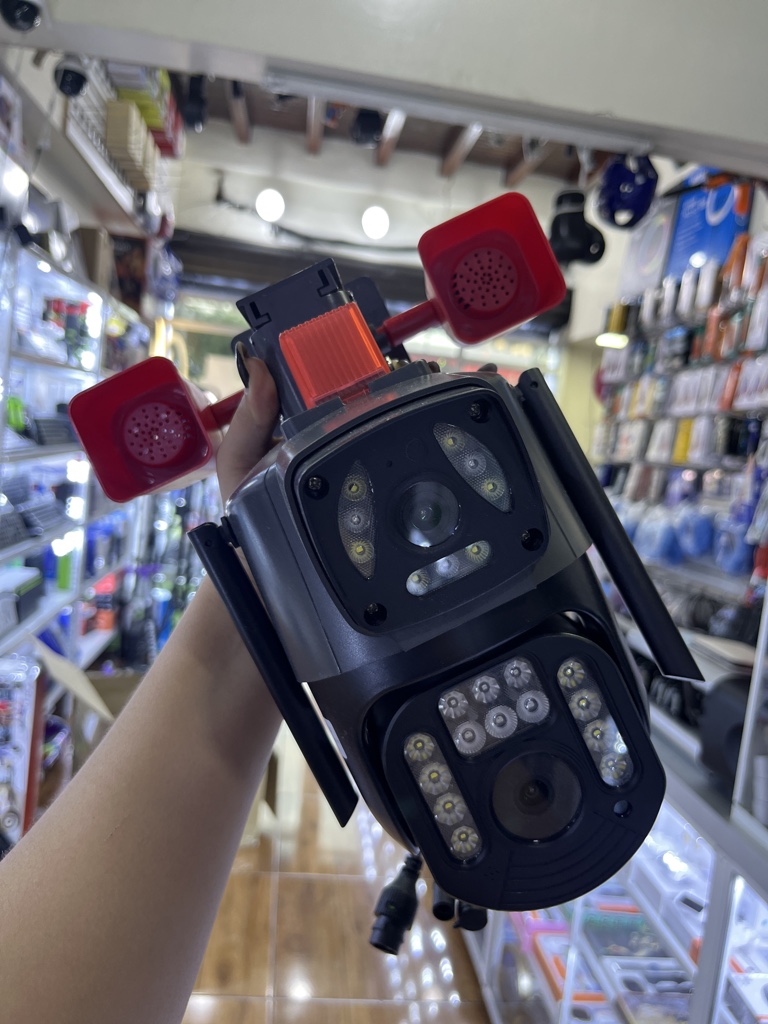 Camara de seguridad doble bocina
