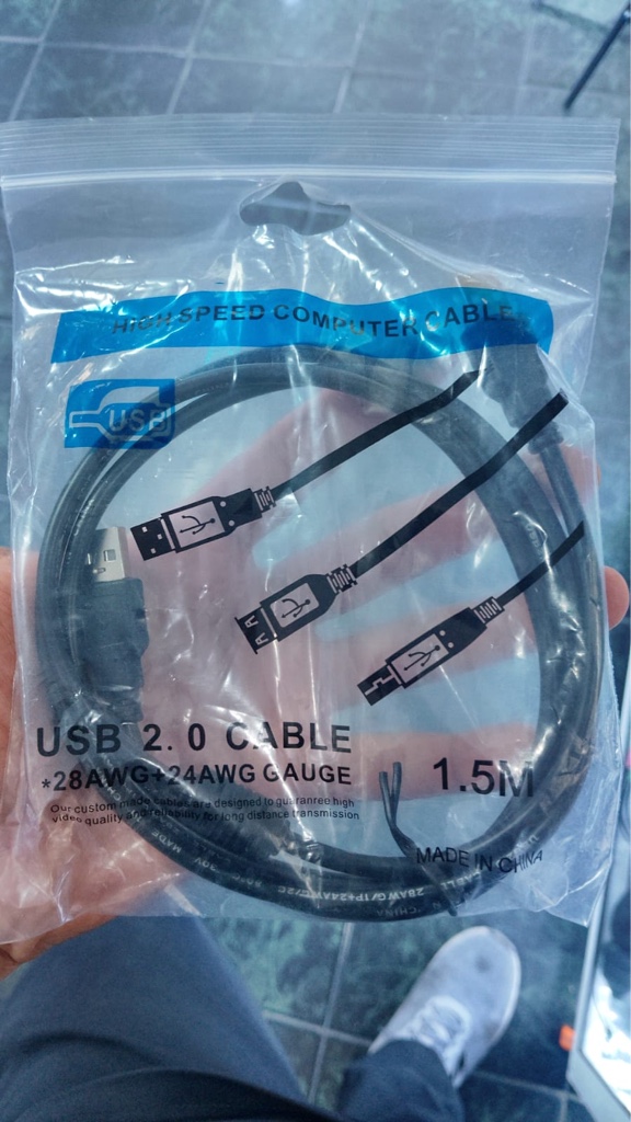 Cable USB de impresora 1.5M