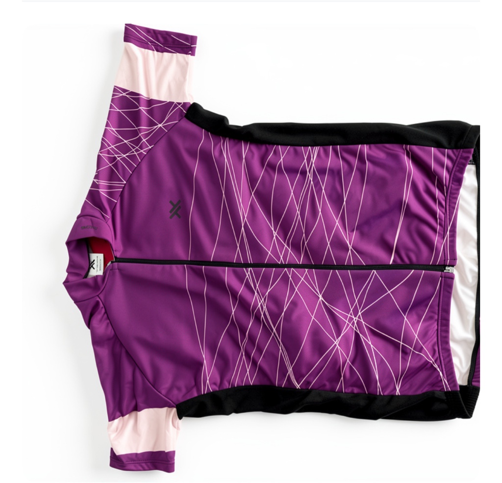 REMERA MATTOS BIKE LINES LILA TAM ( G )  B 1321 P-12485
