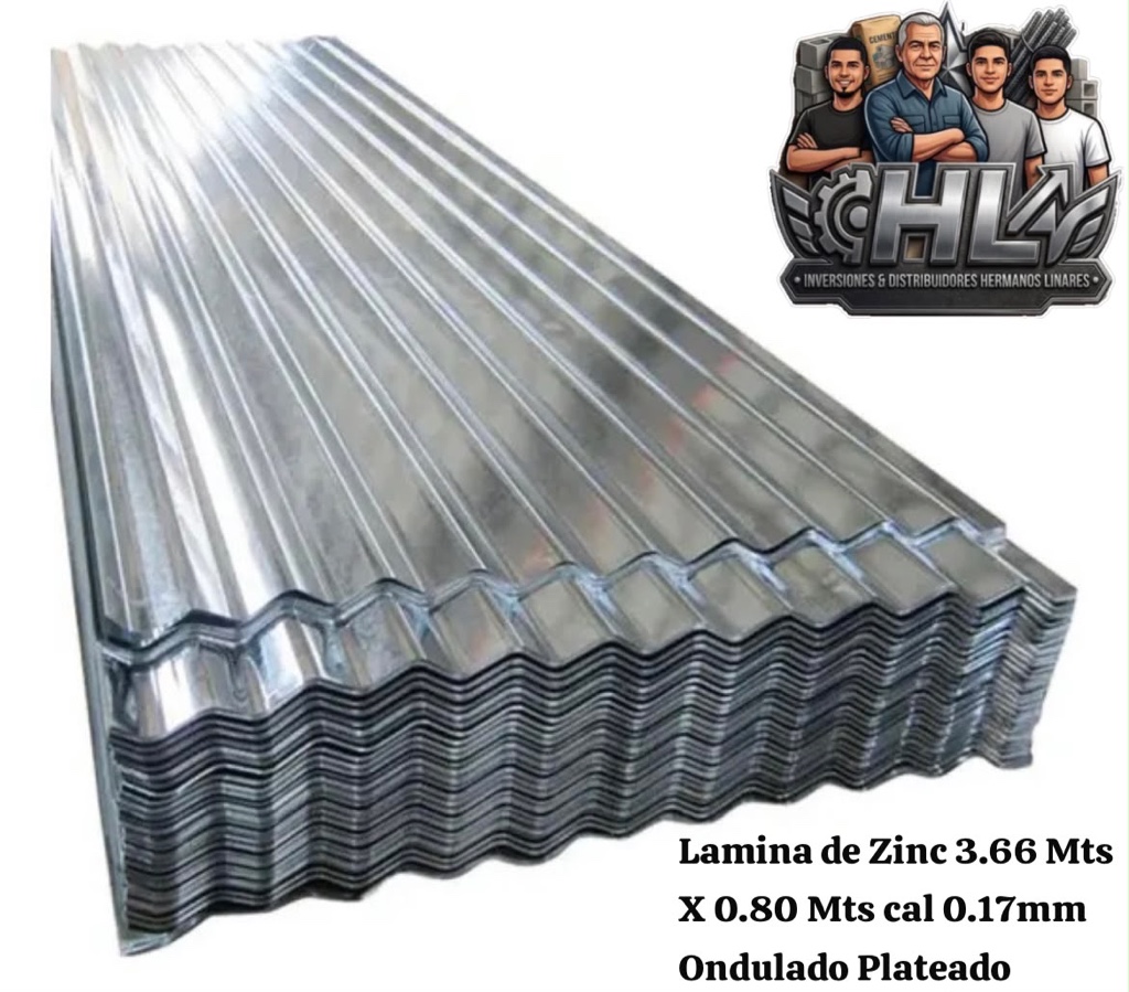 Laminas zinc 0.17mm