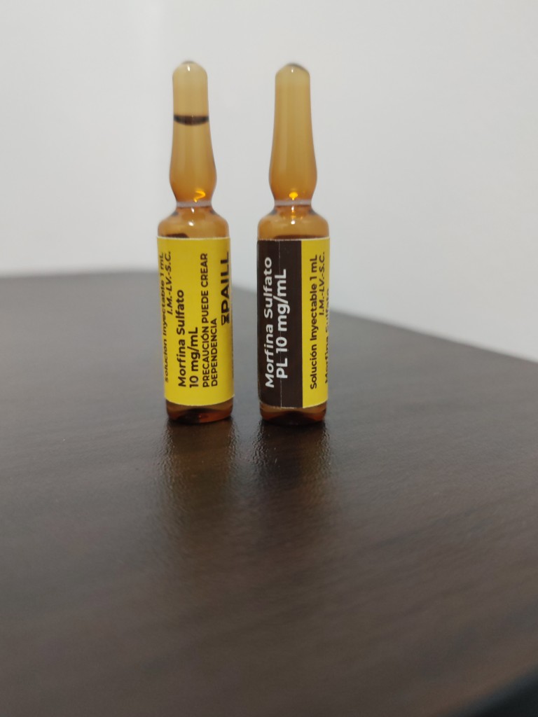 ARSE- MORFINA SULFATO. AMPOLLA 10MG/1ML. IM/IV/SC.  PAILL