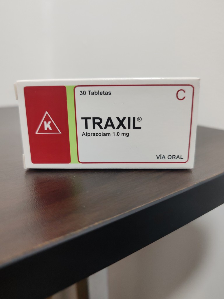 ARSE - TRAXIL 1MG. ALPRAZOLAM 1.0MG. CAJA DE 30 TABLETAS. KARNEL