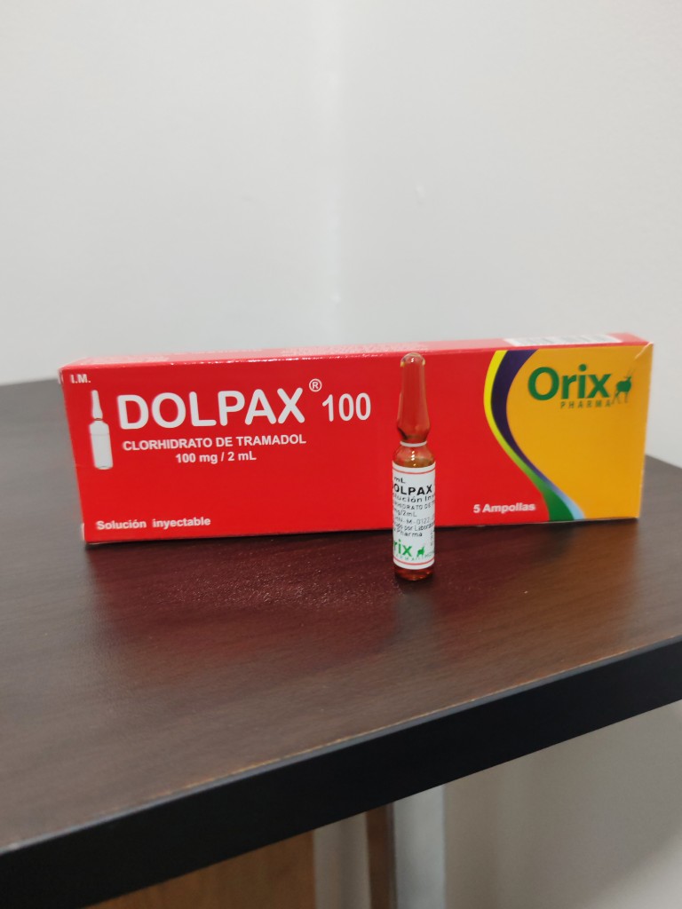 ARSE- DOLPAX. CLORHIDRATO DE TRAMADOL AMPOLLA DE  100MG/2ML. IV/IM/SC. ORIX PHARMA