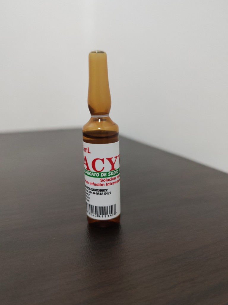 ARSE- ACYVAL IV. VALPROATO DE SODIO 200MG/1ML. AMPOLLA IV. QUIMIFAR