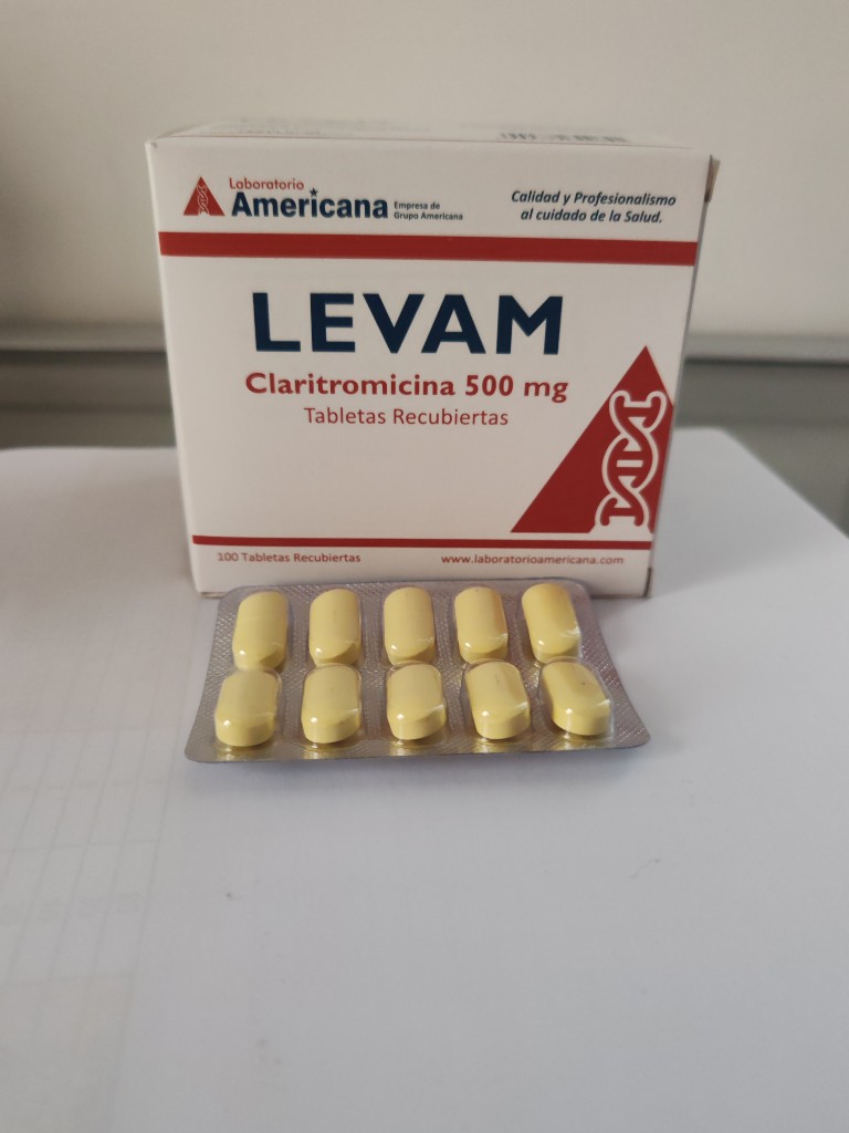 B-1.   LEVAM.  CLARITROMICINA 500MG. AMERICANA