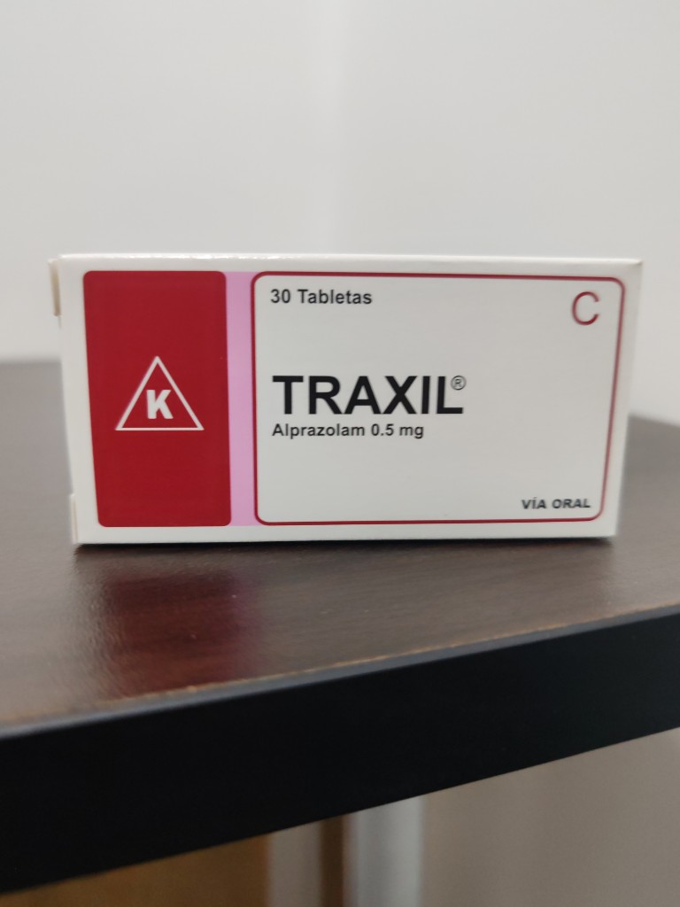 ARSE- TRAXIL 0.5MG. ALPRAZOLAM 0.5MG. CAJA DE 30 TABLETAS. KARNEL