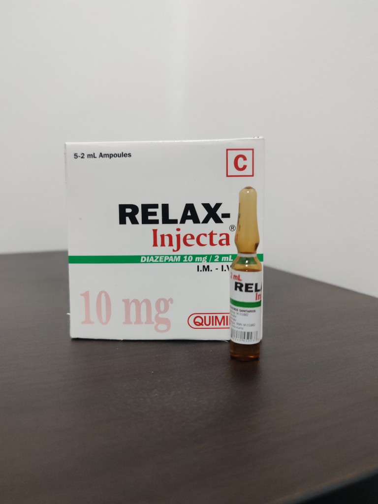 ARSE- RELAX INJECTA. DIAZEPAM AMPOLLA 10MG/2ML. QUIMIFAR
