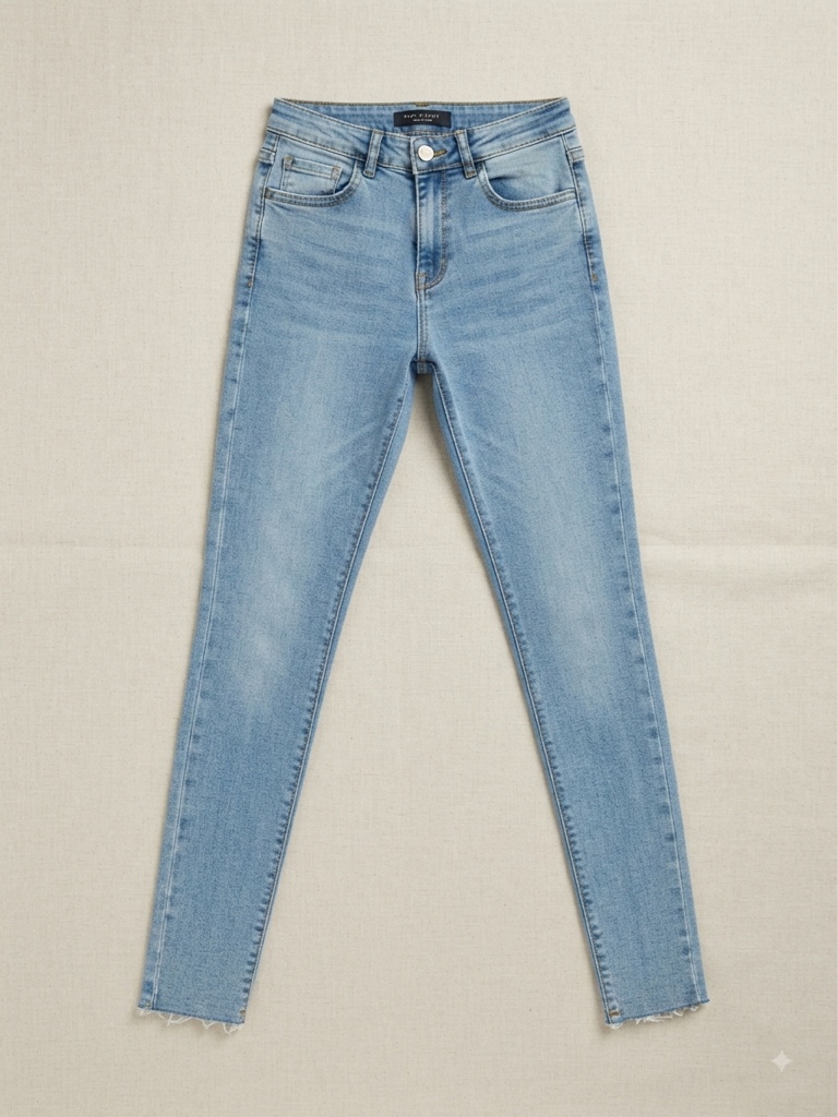Jeans básico skinny claro