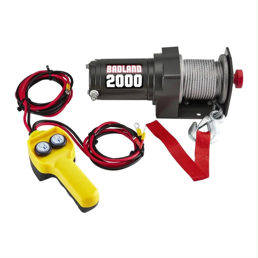 Winch Electrico BADLAND 2000lbs de cable de acero