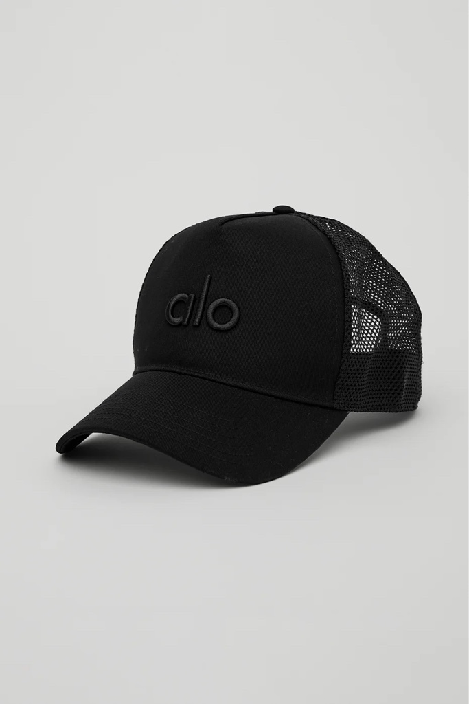 Alo full black cap