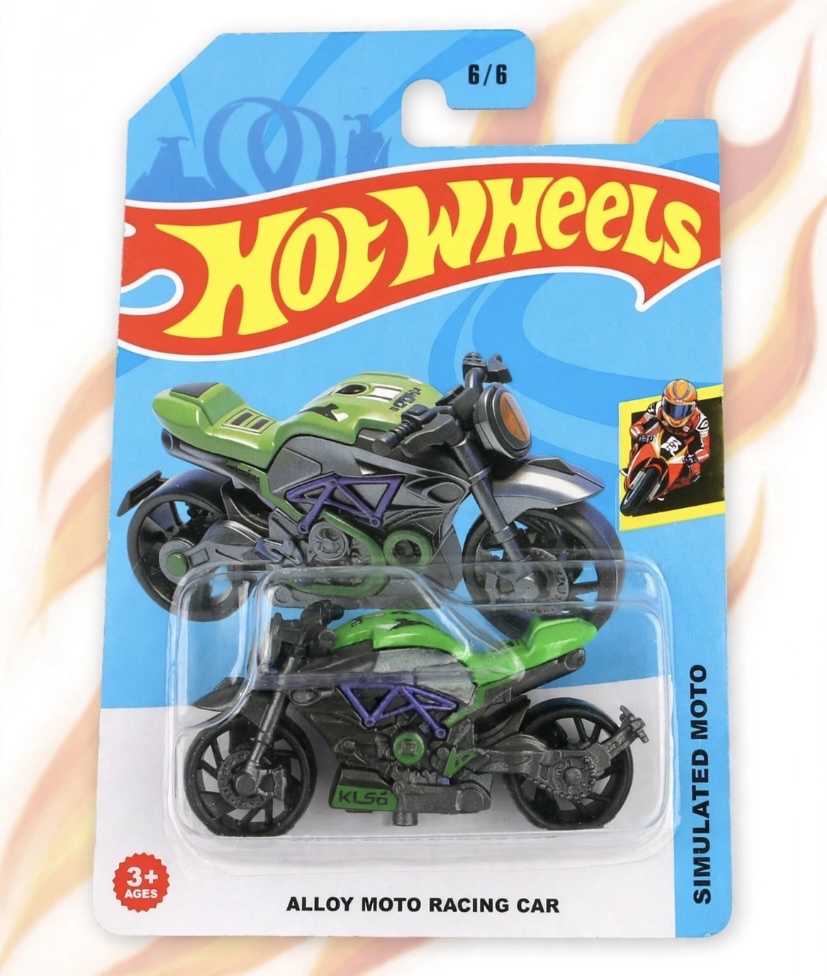 Hot Wheels moto verde